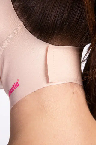 Compression face mask beige back side