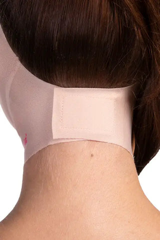 Compression face mask beige back side