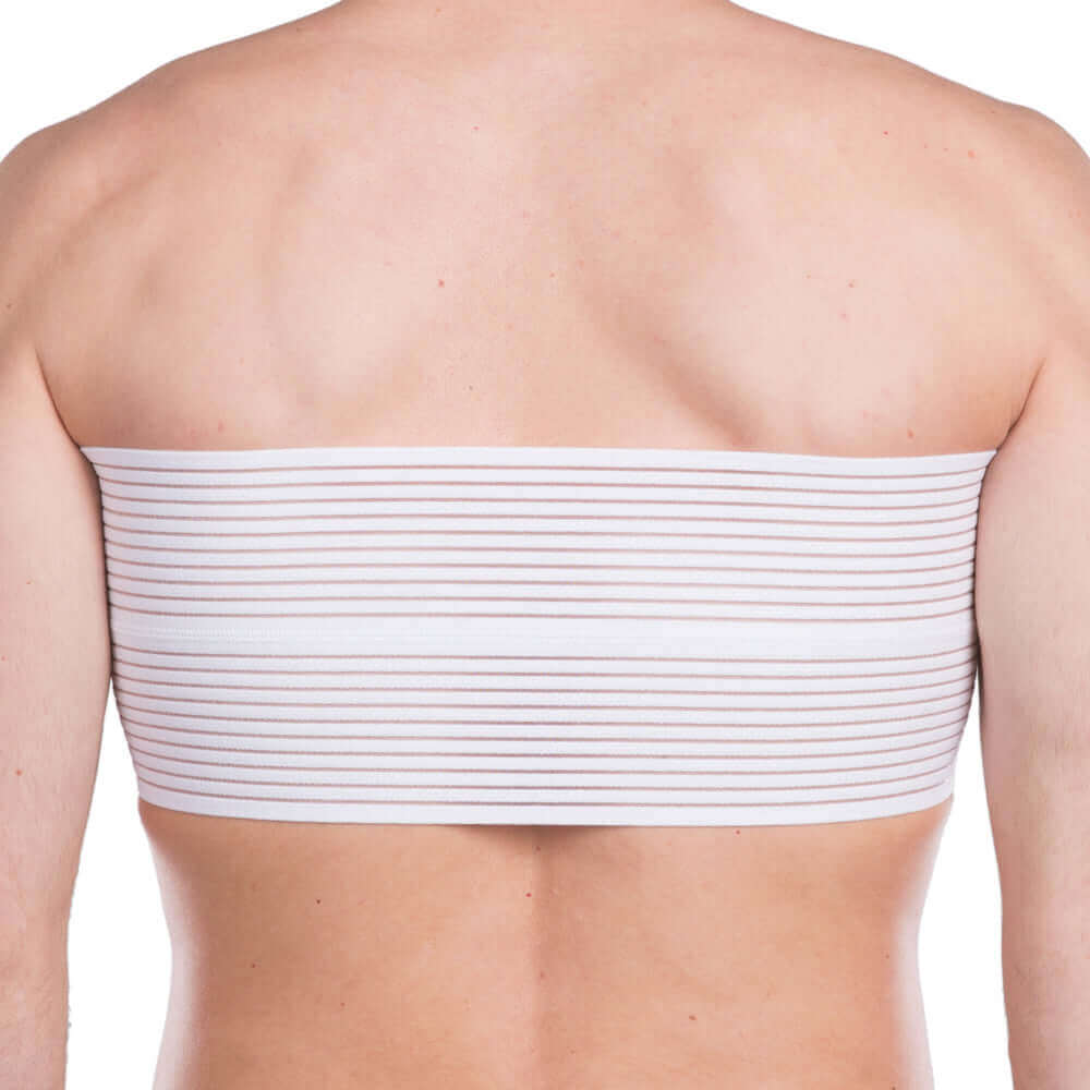 Abdominal and gynecomastia band white