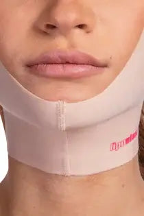 Compression face mask beige front side