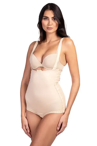 Tummy tuck compression girdle beige