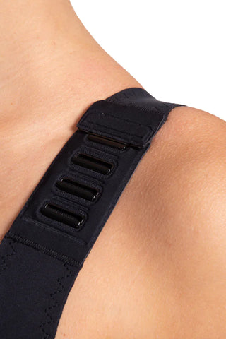 Black  post-operative compression bra strap