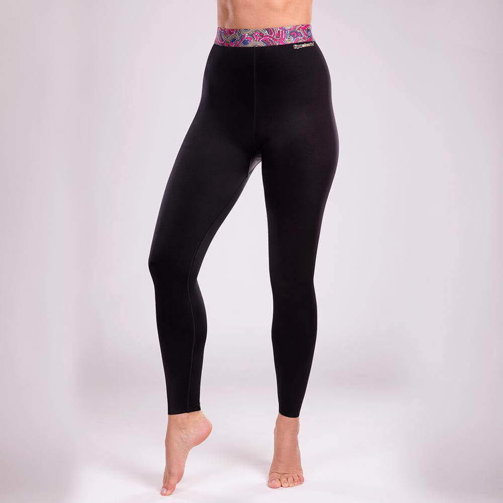 Womens High Waist Compression Leggings - One Size - Black : :  Clothing, Shoes & Accessories
