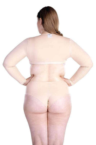 Post-operative compression long arm sleeves beige