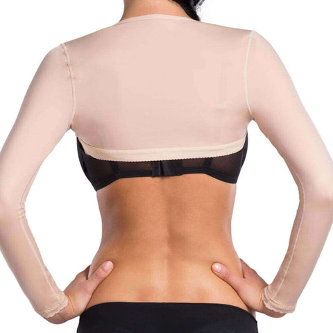 Post-operative compression long arm sleeves beige
