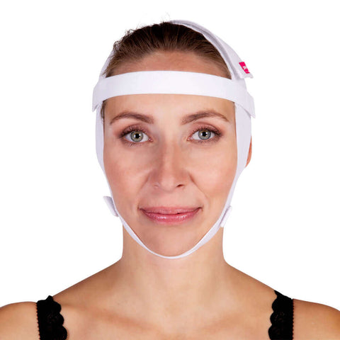 Compression face mask white