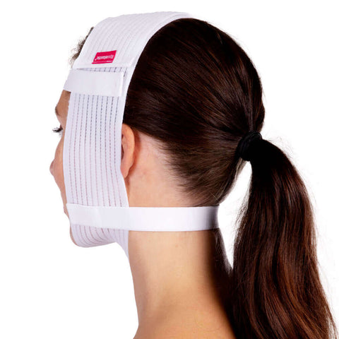 Compression face mask white