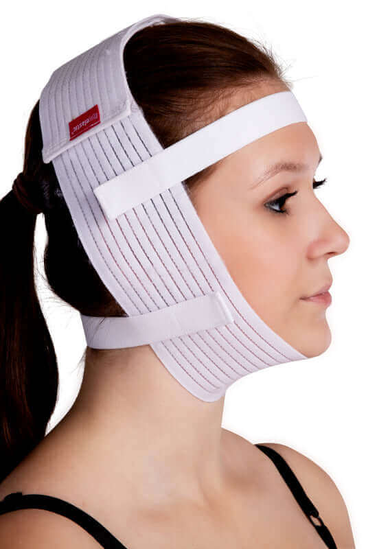 Compression face mask white