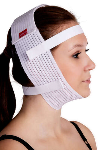 Compression face mask white