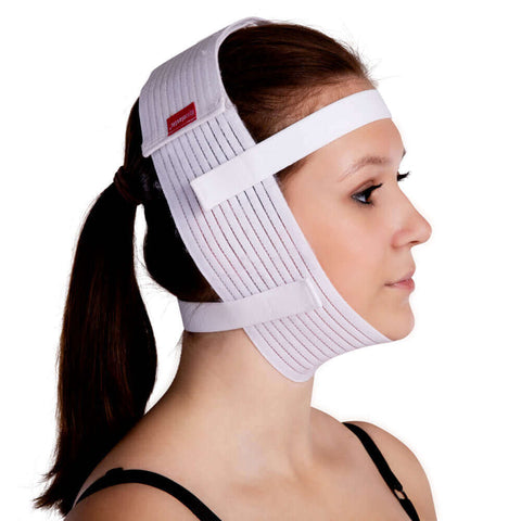 Compression face mask white