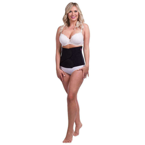 Tummy tuck abdominal compression binder black