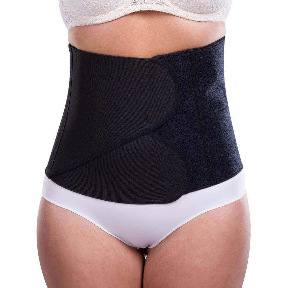 Tummy tuck abdominal compression binder black