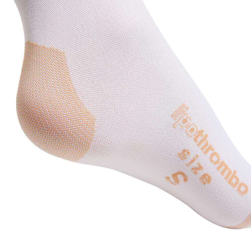 Anti-embolism stockings with graduated compression white