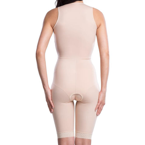 Post surgical compression bodysuit beige