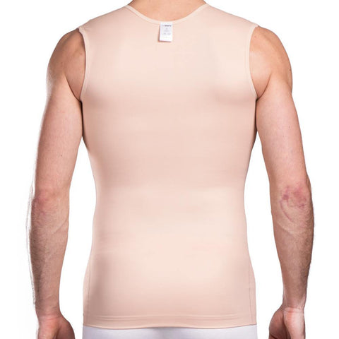 Male compression vest beige