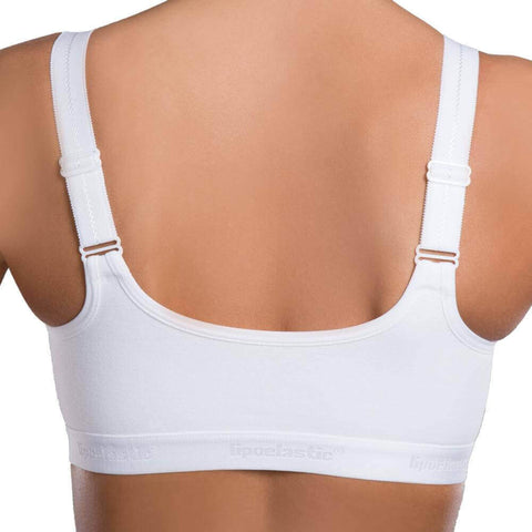 Post-operative compression bra white