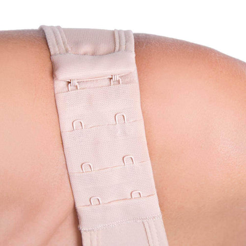 Post-operative augmentation bra beige hook & eye closure