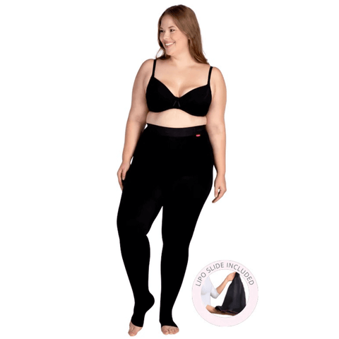 Graduated compression leggings black