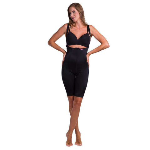 Post surgical compression girdle above knee black