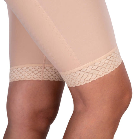 High back post surgery compression garment black