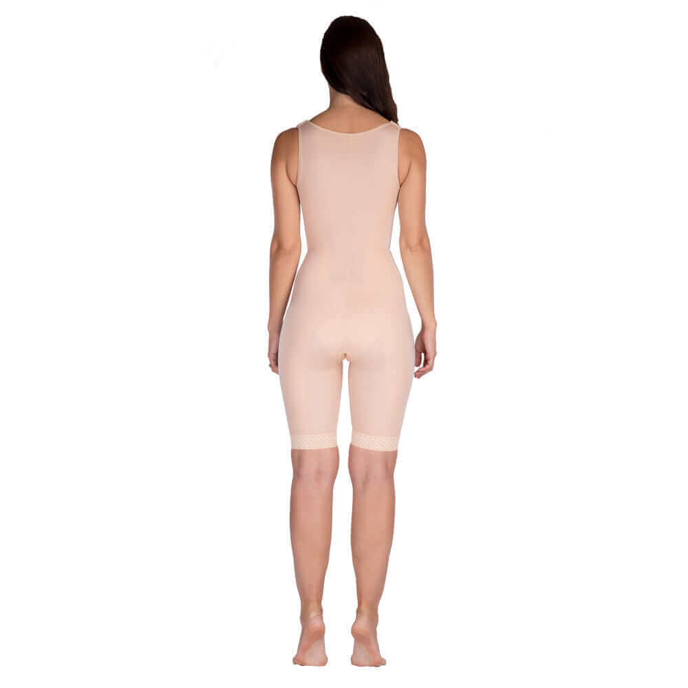 High back post surgery compression garment black