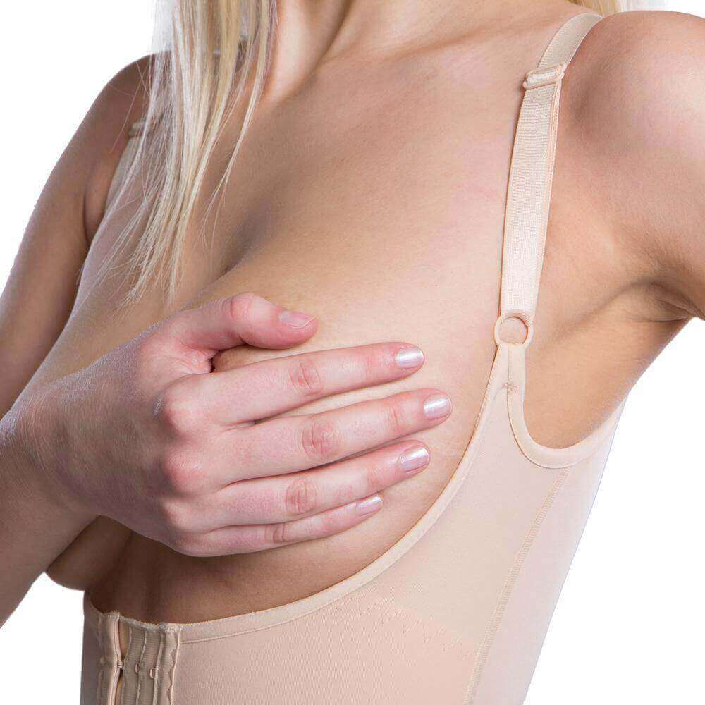 high back compression girdle beige