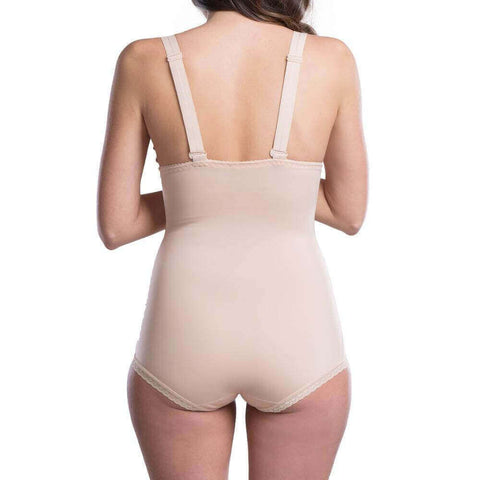 Tummy tuck compression garments beige