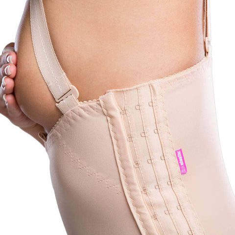 Tummy tuck compression girdle beige hook and eye closure