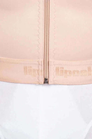 Post surgical male compression beige gynecomastia vest