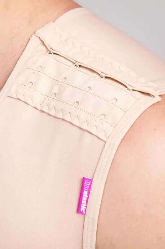 Post surgical male compression beige gynecomastia vest