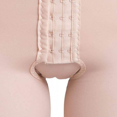 Post surgery compression short beige hook & eye closure