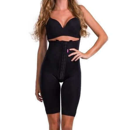 Lipoelastic Large VF comfort liposuction compression garment Black L